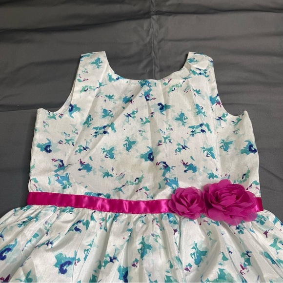 Dress Up by Gymboree Floral Dress with Pink and Purple Accents Girl 10 - Picture 3 of 7